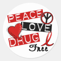 Peace Love Drug Free