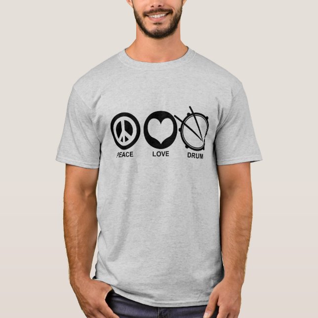 Peace Love Drum T-Shirt (Front)