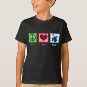 Peace Love Drums Kids T-Shirt