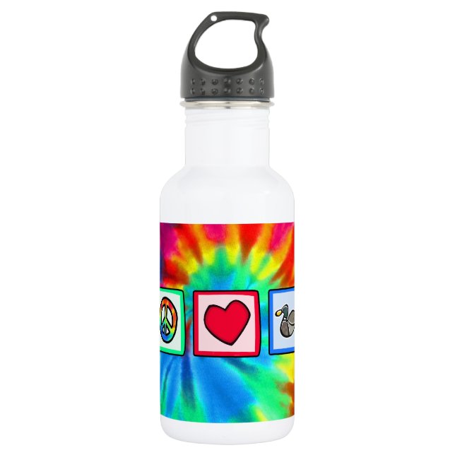 Peace, Love, Ducks 532 Ml Water Bottle (Front)
