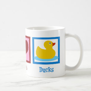 Peace Love Ducks Coffee Mug