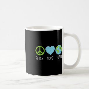 Peace Love Earth Cool Hippie Hippy Environmentalis Coffee Mug