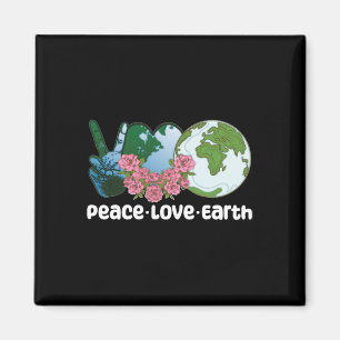 Peace Love Earth Day 1 Magnet