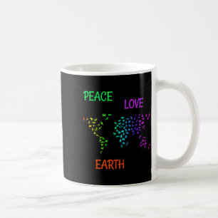 Peace Love Earth Planet Green Nature Protect Earth Coffee Mug