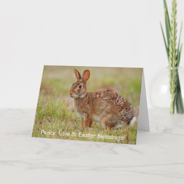 Peace, Love & Easter Blessings! Greeting Card (Front)