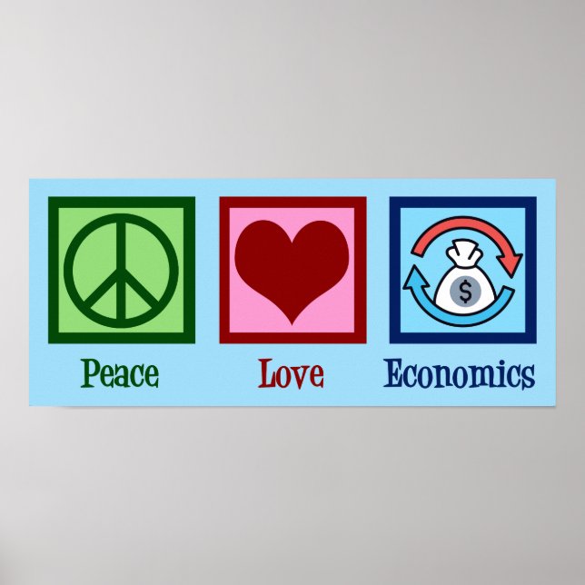Peace Love Economics Poster (Front)