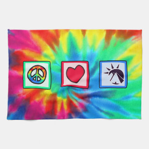 Peace, Love, Egyptians Tea Towel