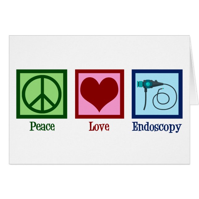 Peace Love Endoscopy Card (Front Horizontal)
