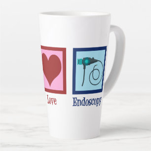 Peace Love Endoscopy Latte Mug