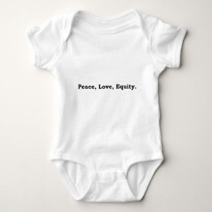 peace love equity baby bodysuit