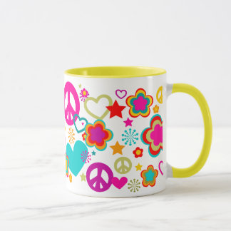 Peace Love & Everything Girly Mug