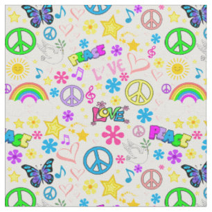 Peace & Love Fabric