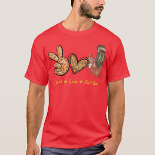 Peace Love Fall Autumn T-Shirt