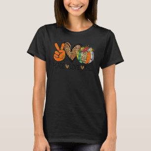 Peace Love Fall Vibes Pumkin Season Spooky Season T-Shirt