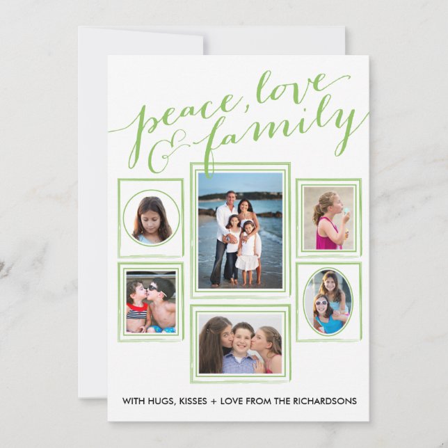 Peace, Love & Family Green (Front)