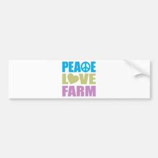 Peace Love Farm Bumper Sticker