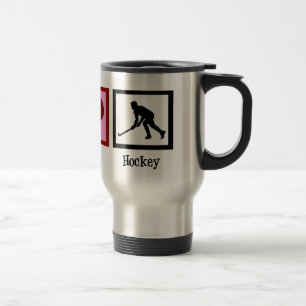 Peace Love Field Hockey Travel Mug