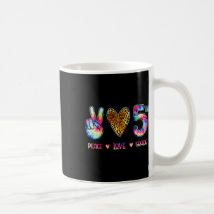 Peace Love Fifth Grade Squad Back To School Gift Coffee Mug