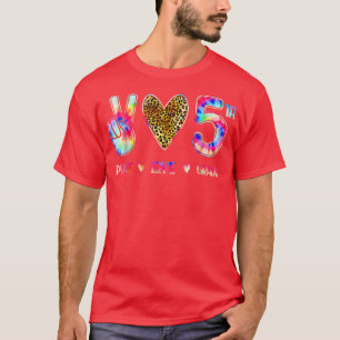 Peace Love Fifth Grade Squad Back To School Gift T-Shirt
