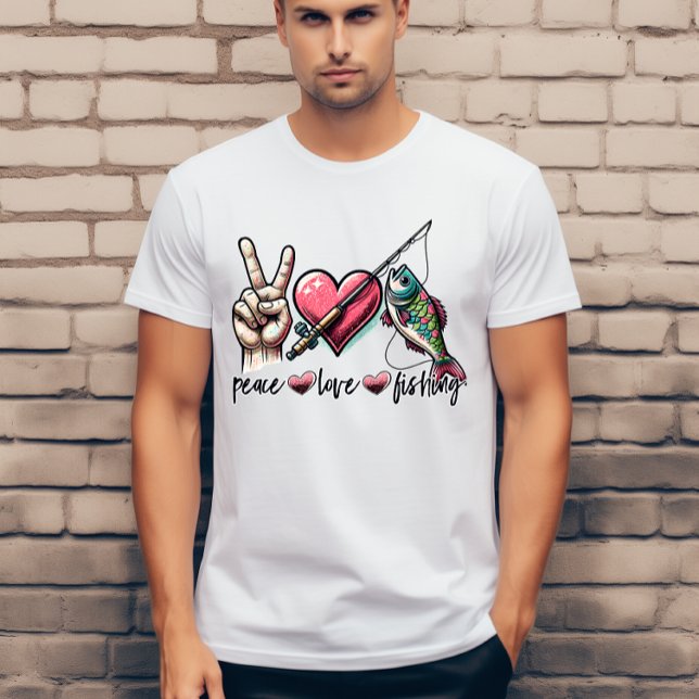 Peace love fishing  T-Shirt (Creator Uploaded)