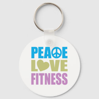 Peace Love Fitness Key Ring