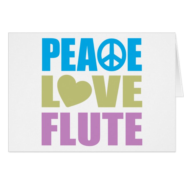 Peace Love Flute (Front Horizontal)