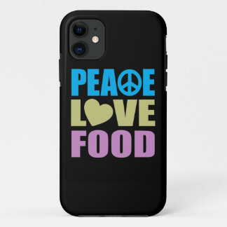 Peace Love Food iPhone 11 Case