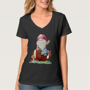 Peace Love Football Gnome Fall Autumn Funny Thanks T-Shirt