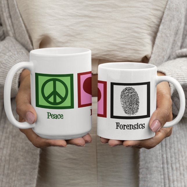 Peace Love Forensics Coffee Mug (Creator Uploaded)