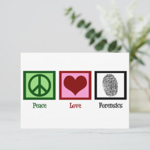 Peace Love Forensics Department Forensic Lab Card