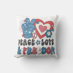 Peace Love & Freedom Cushion