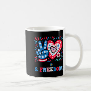 Peace love freedom patriotic Peace love freedom pa Coffee Mug