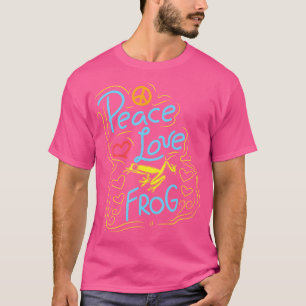 Peace Love Frogs Amphibians Toad Frog T-Shirt
