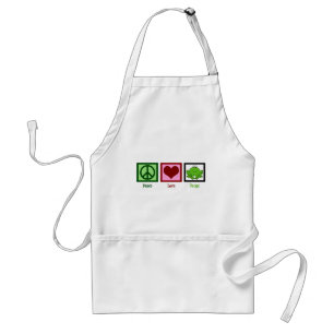 Peace Love Frogs Standard Apron