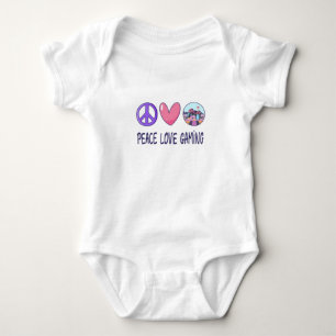 Peace Love Gaming Baby Bodysuit