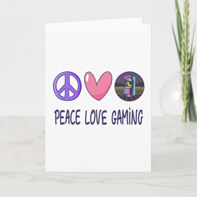 Peace Love Gaming Card (Front)