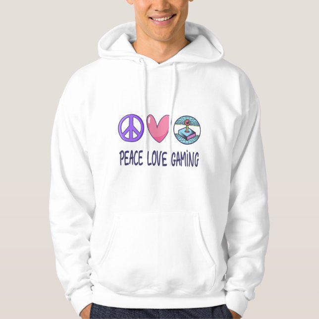 Peace Love Gaming Hoodie (Front)