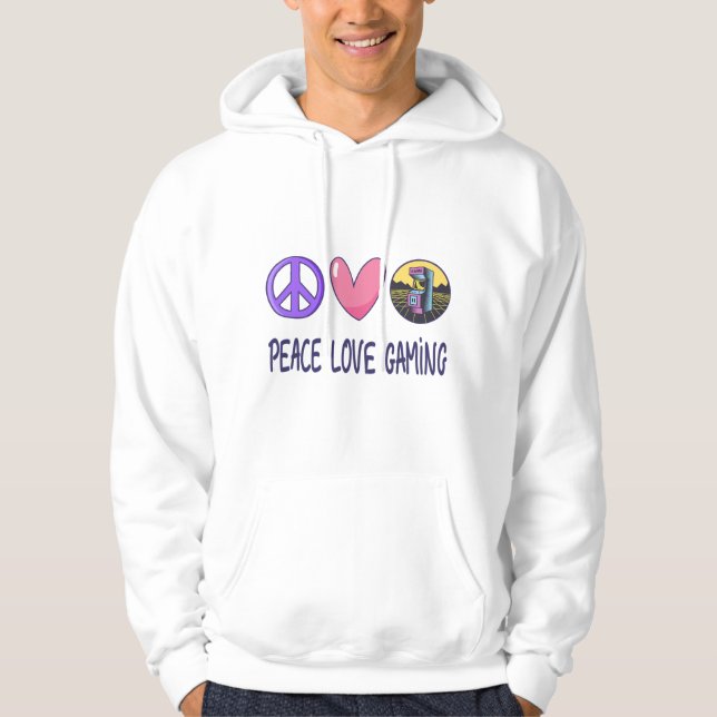 Peace Love Gaming Hoodie (Front)