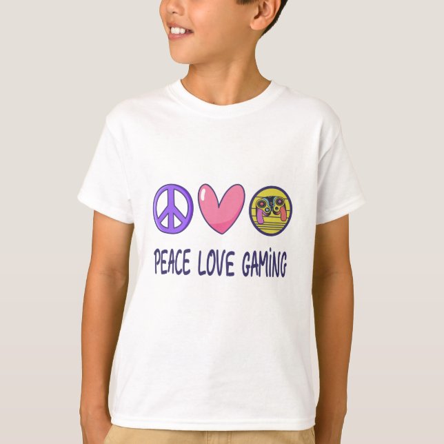 Peace Love Gaming T-Shirt (Front)