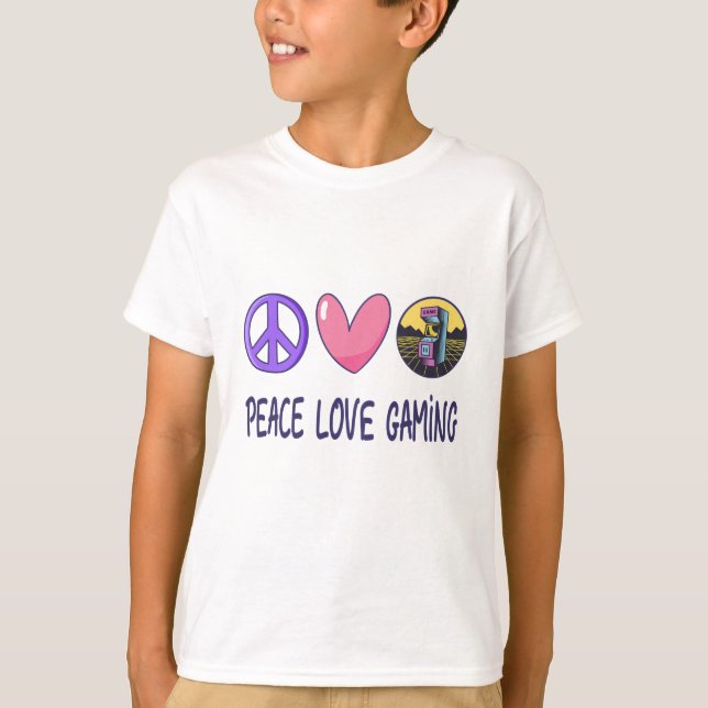 Peace Love Gaming T-Shirt (Front)
