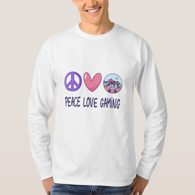 Peace Love Gaming T-Shirt (Front)