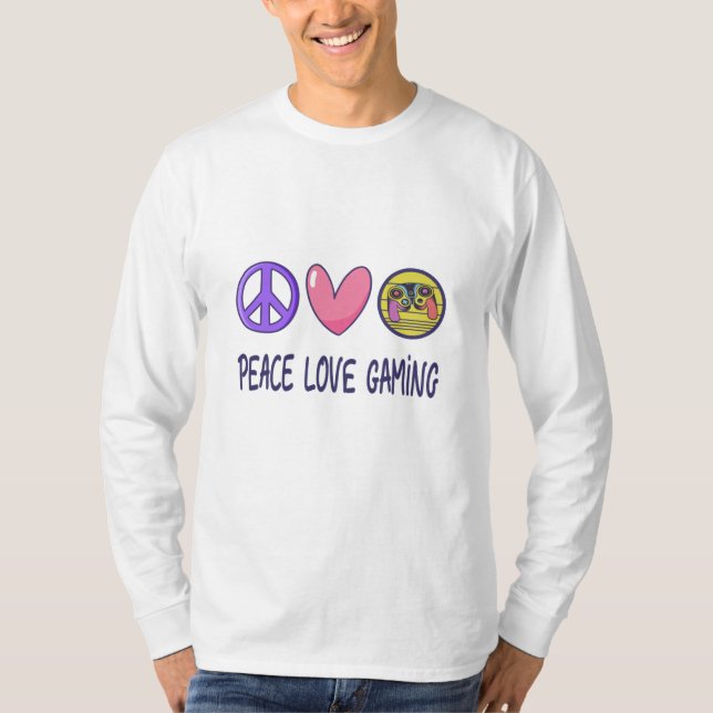 Peace Love Gaming T-Shirt (Front)