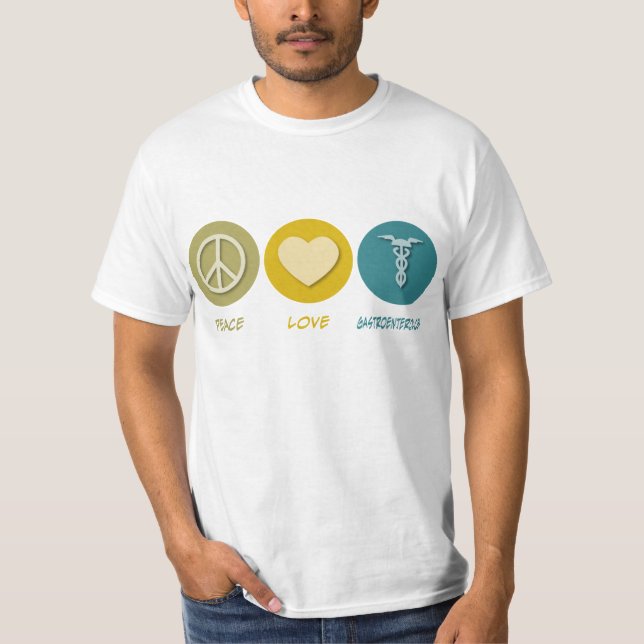 Peace Love Gastroenterology T-Shirt (Front)
