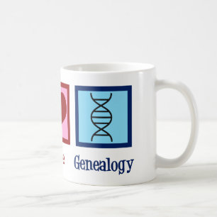 Peace Love Genealogy Coffee Mug