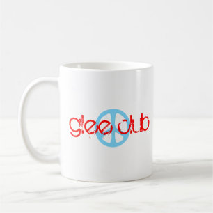 Peace Love Glee Club [ Retro White Cafe Mug ]