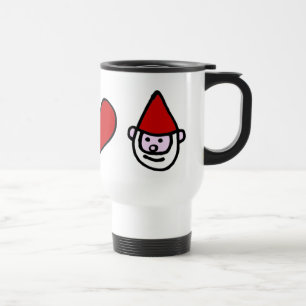 Peace Love Gnome Travel Mug