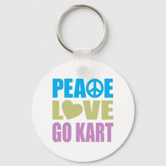 Peace Love Go Kart Key Ring