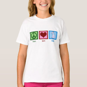 Peace Love Goats Cute Kids T-Shirt