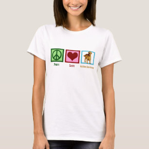 Peace Love Golden Retriever T-Shirt
