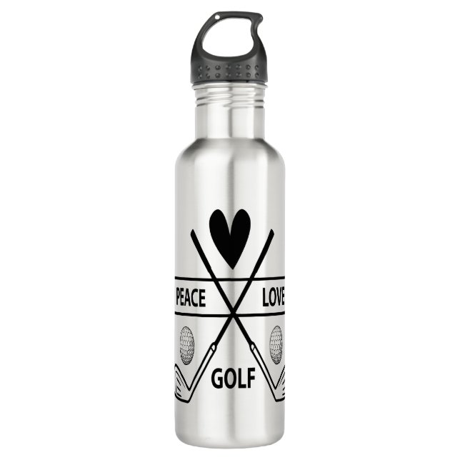 PEACE LOVE GOLF 710 ML WATER BOTTLE (Front)